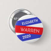 Elizabeth Warren für Präsident 2020 Button (Vorne & Hinten)
