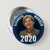 Elizabeth Warren für Präsident 2020 Button (Vorne & Hinten)