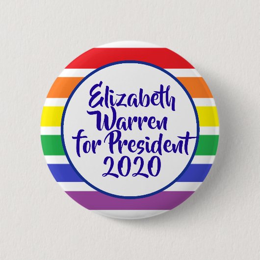 Elizabeth Warren für Präsident 2020 Button (Vorderseite)