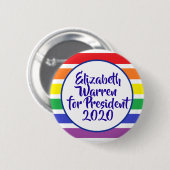 Elizabeth Warren für Präsident 2020 Button (Vorne & Hinten)