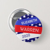 Elizabeth Warren für Präsident 2020 Button (Vorne & Hinten)
