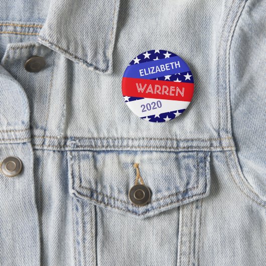Elizabeth Warren für Präsident 2020 Button (Beispiel)