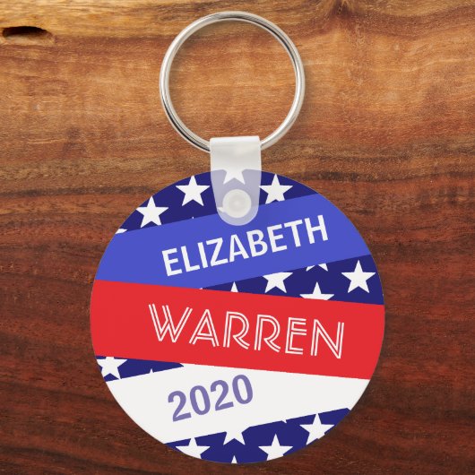 Elizabeth Warren für Präsident 2020 Schlüsselanhänger (Vorderseite)
