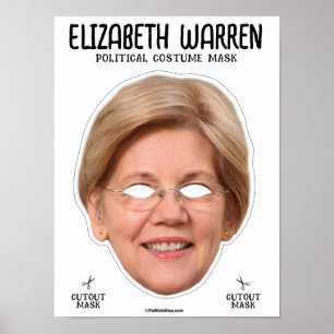 Elizabeth Warren-Kostümmaske Poster