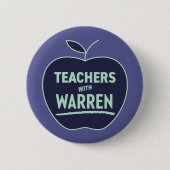 Elizabeth Warren - Lehrer mit Warren-Taste Button (Vorderseite)