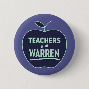 Elizabeth Warren - Lehrer mit Warren-Taste Button