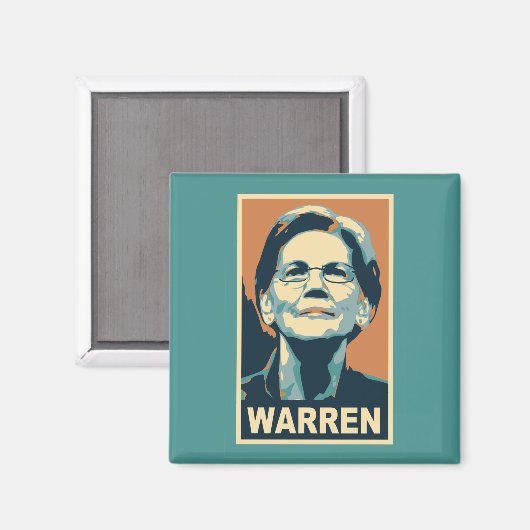 elizabeth Warren Magnet (Vorderseite/Rückseite)