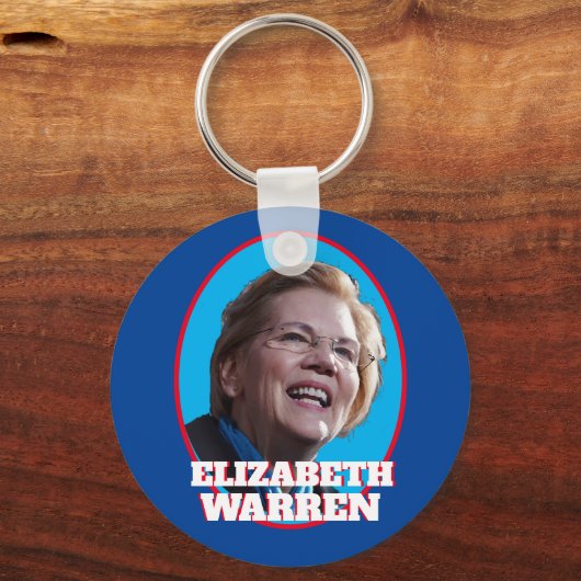 Elizabeth Warren Portrait Schlüsselanhänger (Vorderseite)