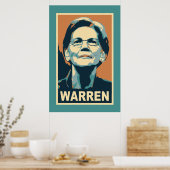Elizabeth Warren Poster (Küche)