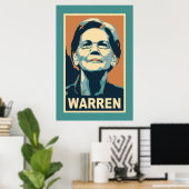 Elizabeth Warren Poster (Heimbüro)