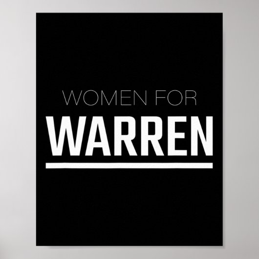 Elizabeth Warren  Poster (Vorne)