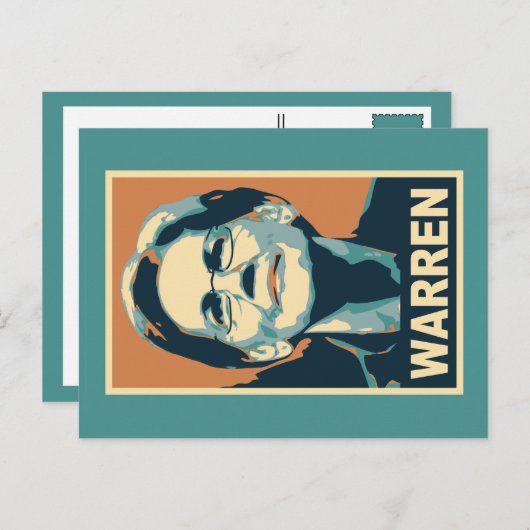 elizabeth Warren Postkarte (Vorne/Hinten)