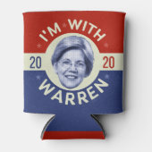 Elizabeth Warren Präsident 2020 Demokrat Pic Retro Dosenkühler (Vorderseite)
