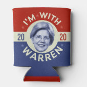 Elizabeth Warren Präsident 2020 Demokrat Pic Retro Dosenkühler (Rückseite)