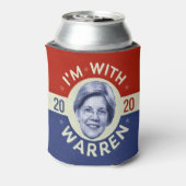 Elizabeth Warren Präsident 2020 Demokrat Pic Retro Dosenkühler (Kanne Rückseite)