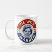 Elizabeth Warren Präsident 2020 Demokrat Pic Retro Kaffeetasse (Links)
