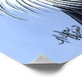 Elizabeth White Persian Cat Angel Poster (Ecke)