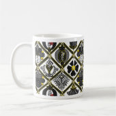 Elizabethan Blackwork-Fliese Kaffeetasse (Links)