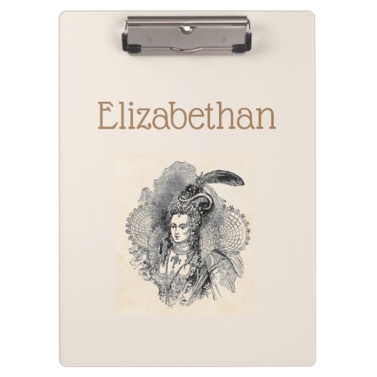 Elizabethan Clipboard Klemmbrett (Vorderseite)