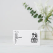 Elizabethan Closing Business Card Visitenkarte (Stehend Vorderseite)