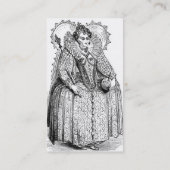 Elizabethan Closing Business Card Visitenkarte (Rückseite)