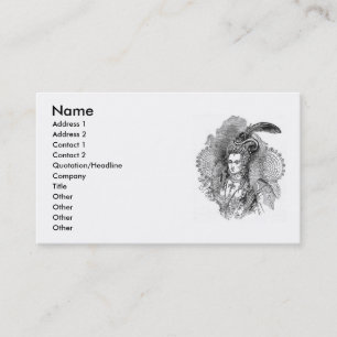 Elizabethan Closing Business Card Visitenkarte