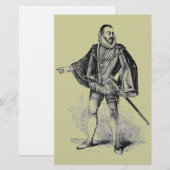 Elizabethan Clothing Briefpapier (Vorne/Hinten)