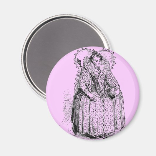 Elizabethan Clothing Magnet (Vorderseite/Rückseite)