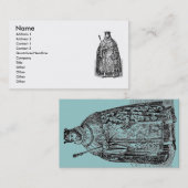 Elizabethan Fashion Business Card Visitenkarte (Vorne/Hinten)