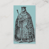 Elizabethan Fashion Business Card Visitenkarte (Rückseite)