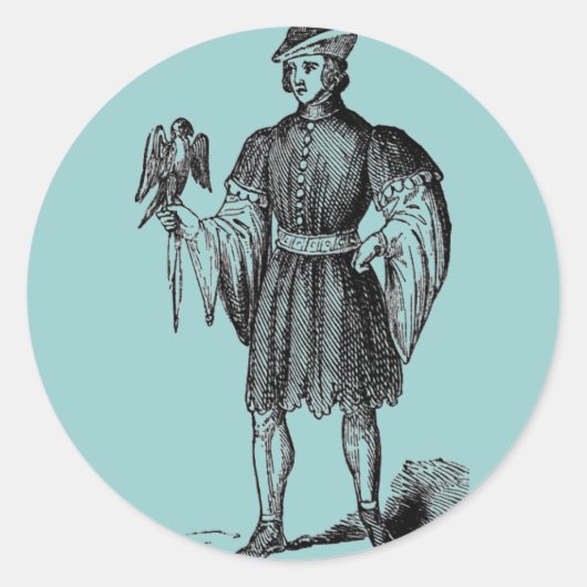 Elizabethan-Kostümaufkleber Runder Aufkleber (Vorderseite)