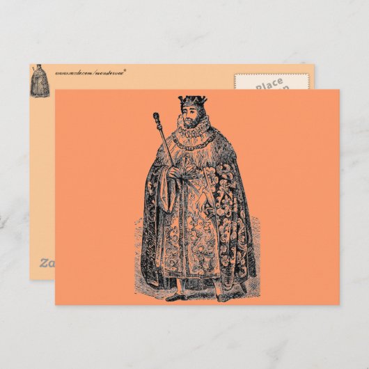 Elizabethan-Mode Postkarte (Vorne/Hinten)