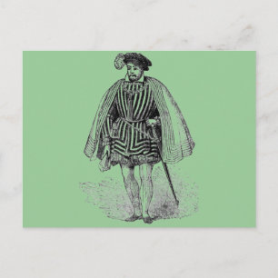Elizabethan-Mode Postkarte