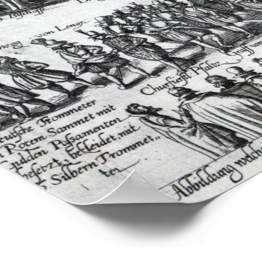 Elizabethan-Prozession Poster (Ecke)