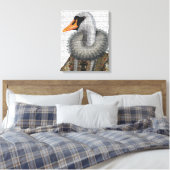 Elizabethan Swan Leinwanddruck (Insitu (Schlafzimmer))