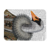 Elizabethan Swan Magnet (Horizontal)