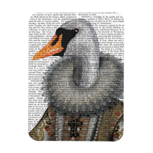 Elizabethan Swan Magnet (Vertikal)