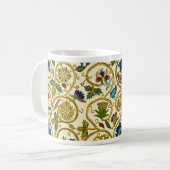 Elizabethan Swirl Stickereien - Goldwork-Imitation Kaffeetasse (Vorderseite Links)