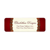 Elizabethan Tudor Damask Jewel Ruby Red (Vorne)