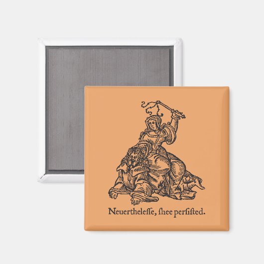 Elizabethan Warren Magnet (Vorderseite/Rückseite)