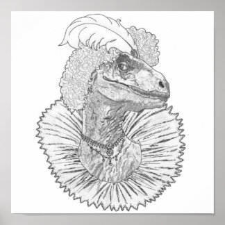 Elizabethasaurus Reginanychus Poster