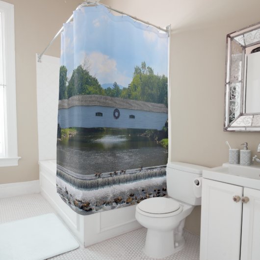 Elizabethton Covered Bridge Duschvorhang (Beispiel)