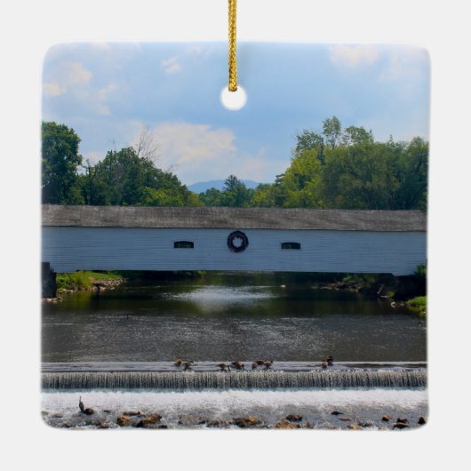 Elizabethton Covered Bridge Keramikornament (Rückseite)