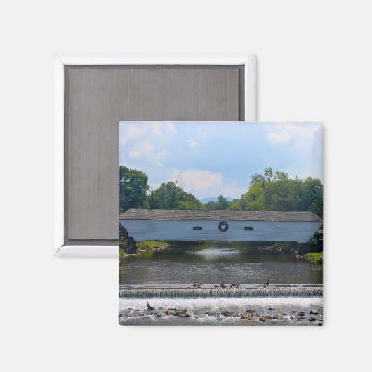 Elizabethton Covered Bridge Magnet (Vorderseite/Rückseite)
