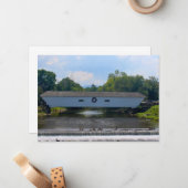 Elizabethton Covered Bridge Mitteilungskarte (Vorderseite/Rückseite Beispiel)