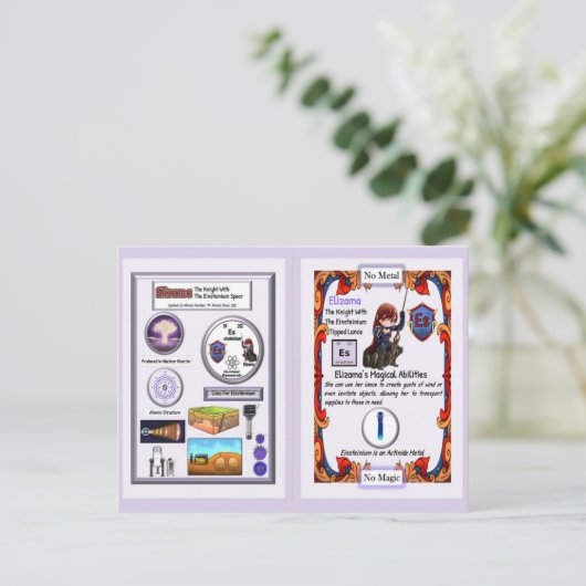 Elizama - Ritter Einsteinium Lance Postkarte (Stehend Vorderseite)