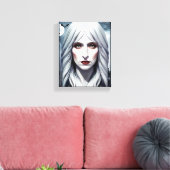 Elizavella Vampire Witch Woman Fantasy Dark Art Leinwanddruck (Insitu (Wohnzimmer))