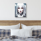 Elizavella Vampire Witch Woman Fantasy Dark Art Leinwanddruck (Insitu (Schlafzimmer))