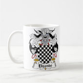 Elizondo Familienwappen Kaffeetasse (Links)