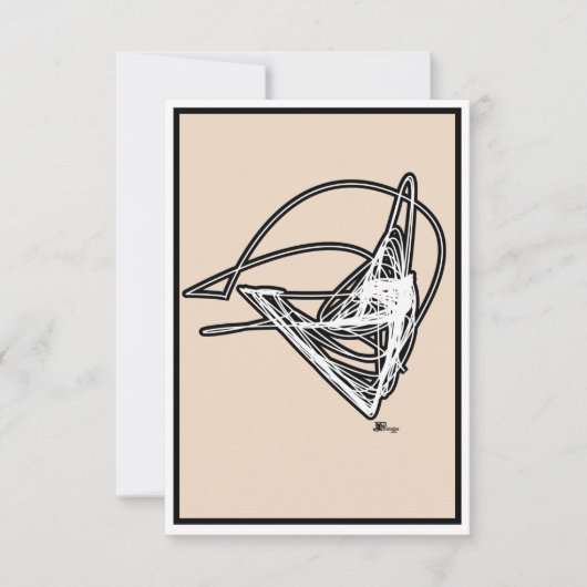 ELJAYEFF Design Minamalist Danke Note Card (Vorderseite)